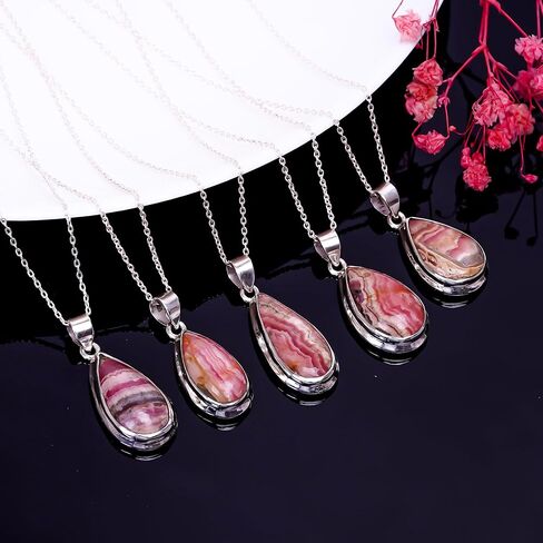 Natural Real Moonstone Crystals Bezel Oval Pendant Necklace, Polished Birthstone, Healing Cabochon Gemstone, Jewelry, 925 Sterling Silver Jewelry 18 inch in Saudi Arabia