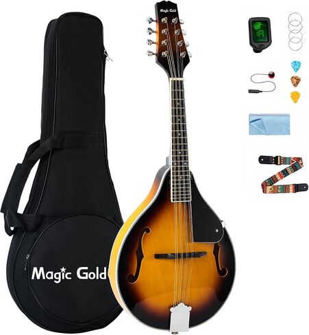 A Style Mandolin, 8 String Acoustic Mahogany Mandolin Musical Instrument (MGMI-S) in Saudi Arabia