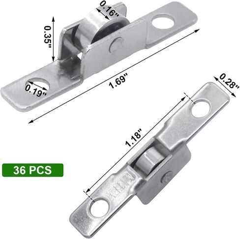 12 Pack 3/8 inch Push-Pull Sliding Window Roller Metal Wheels, Universal Metal Sliding Axles Window Pulley Single Rollers Wheel Suitable for Windows, Cabinets, Doors, and Other DIY Work in Saudi Arabia