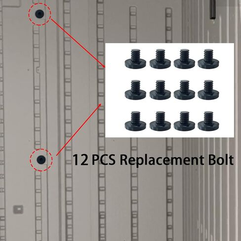 12 PCS Long Bolts Compatible with Suncast Storage Sheds, Upgraded Replacement Bolt for Suncast Sheds, Storage Sheds Replacement Screws (Screwdriver is not Included) in Kuwait
