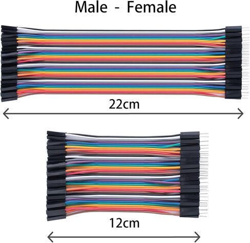 10cm+20cm+30cm 360pcs Breadboard Jumper Wires Cable Kit Male to Female, Male to Male, Female to Female Compatible with Arduino Projects and Raspberry Pi in Saudi Arabia