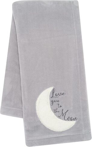Lambs & Ivy Baby Jungle Gray/White Faux Shearling Sloth Baby Blanket in Kuwait