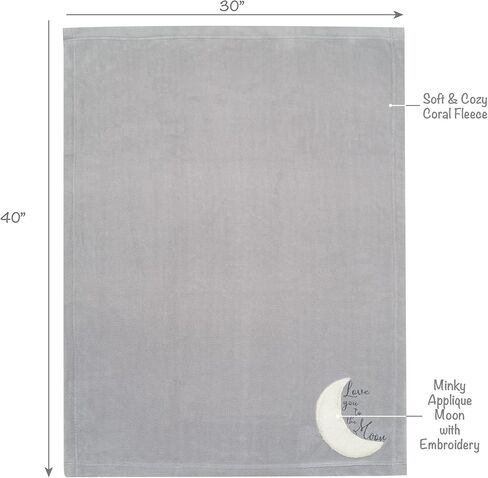 Lambs & Ivy Baby Jungle Gray/White Faux Shearling Sloth Baby Blanket in Kuwait