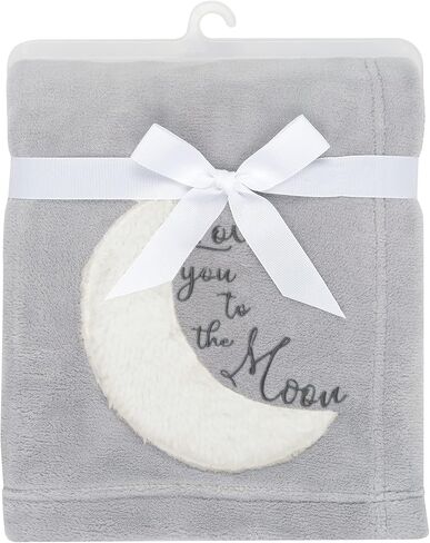 Lambs & Ivy Baby Jungle Gray/White Faux Shearling Sloth Baby Blanket in Kuwait