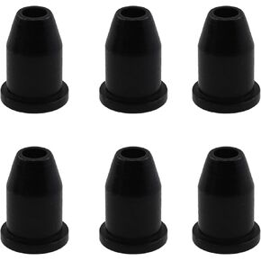 6PCS 0.8 Inch Black Guitar String Loop Guitar String Cap Metal Mounting Buckle Guitar Mounting Ring for Guitar Instrument Part