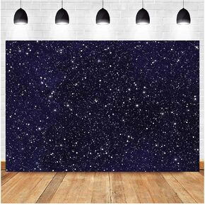 Night Sky Star Universe Space Theme Starry Photo Backdrops Early 2000s Galaxy Stars Children Boy or Girl Birthday Party Photography Background Newborn Baby Shower Banner Props 7x5ft