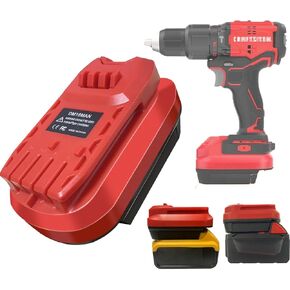 Battery Adapter for Craftsman 20V V20 Battery to for Dewalt Tool，Fit for Craftsman 20V V20 Lithium Batteries, Work for Dewalt Series 20V&60V MAX Cordless Tool
