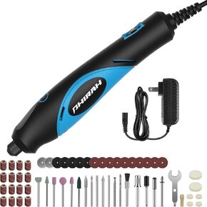 18V Mini Rotary Tool Kit, 5 Variable Speed Corded Rotary tool with 70 Accessories, Multi-Purpose Power Rotary Tool for Sanding, Cutting, Grinding, Carving, Drilling, Polishing, Easy DIY Crafts