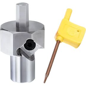 3/4" Bench Dog Hole Chamfer Reamer Tool,Woodworking Workbench Dog Hole Chamfer Reamer Tool T10 Alloy Blade 9mm Hex Shank Dog Holes Polished Finish Tool for Standard Electric Drills(19mm)