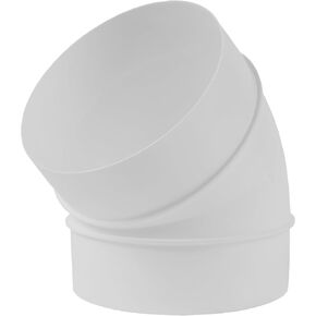 4" 90 Degree Vent Extender, PVC Pipe Vent Duct Connector, Round Pipes, hub and hub Plastic Pipe Joiner, Indoor use.