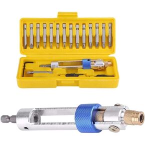 Screwdriver Bits Set, Flat Head, Phillips, Countersink Drill Bits for Woodworking Counterbore Hole Saw Drill Bits with Allen Wrench, Quick Change Replaceable Bits