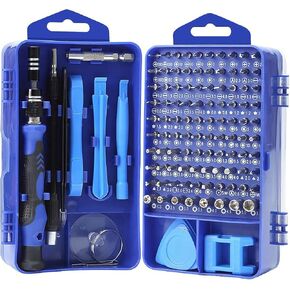 115 in 1 Screwdriver Set, magnetic DIY Precision Tool kit for Glasses PC Laptop Mobile Cell Phone Digital Watch (Taihom 115 in 1 Red)