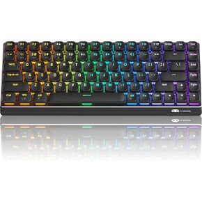 Camiysn Wireless RGB Mechanical Keyboard Moon104 Triple Mode 2.4GHz/BT/USB-C Wired Office Keyboard for Computer/Desktop/PC/Laptop/Surface/Smart TV and Windows 10/8/7（Red Switches）