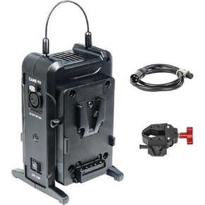 Came-TV Dual V-Mount/Lock Battery Plate Power Station 48V DC Output 3-Pin XLR for Came-TV Tioga220D 310S Led Video Lights Compatible with Aputure Amaran 150c or Amaran 100 Series Shooting Light