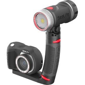 مجموعة هدايا كاميرا SeaLife Micro 3.0 ذات الإصدار المحدود Explorer تحت الماء للتصوير الفوتوغرافي والفيديو، سهلة الإعداد، تتضمن ضوء Sea Dragon 2300 للصور والفيديو