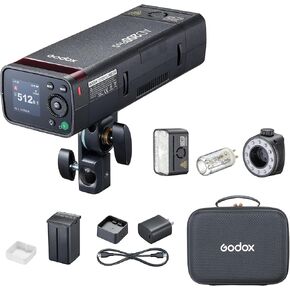 Godox AD200 Pro II Flash Strobe Godox AD200Pro II Godox AD200ProII Pocket Flash Monolight, One-Tap Sync with X3, 1/8000 HSS, 2.4G Wireiess X System (AD200 AD200Pro Upgraded)