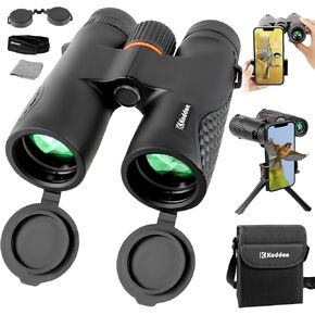 Binoculars for Adults High Powered with Phone Adapter and Tripod - 12x42 Binoculars for Bird Watching - with Low Light Vision for Cruise Ship Hunting Outdoor Travel Sports