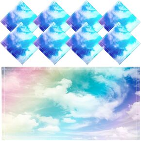 Patelai 8 Pack Fluorescent Light Covers for Classroom Ceiling Light 4 x 2 Feet Magnetic Light Covers Filter for Office School Drop Ceiling Supplies(Seasons Forest)