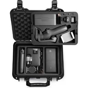 Lekufee Waterproof Hard Case Compatible with DJI Osmo Mobile 6,Osmo Mobile 5 Gimbal Stabilizer,DJI Mic 2 and More Accessories(Case Only)