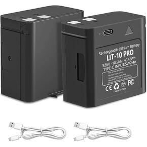 2-Pack LIT-10 Pro 10500mAh Cellular Trail Camera Replacement Batteries for SPYPOINT LIT-10 Battery Compatible with SPYPOINT Cellular Trail Camera Link-Micro,Cell-Link,LM2,Link-Micro-S-LTE Series