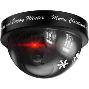 WALI Santa Cam، زينة سانتا كام مع ضوء وامض أحمر واقعي، تحفز الأطفال وتمنع الأذى، ديكور مثالي لعيد الميلاد في الداخل والخارج - عبوة واحدة in Kuwait