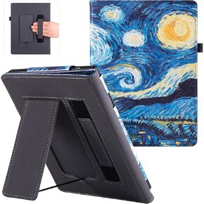 BOZHUORUI Stand Case for 7.8" Onyx Boox Tab Mini C/Boox Nova Air/Air2 and Boox Nova Air C Color - Premium PU Leather Sleeve Cover with Hand Strap and Auto Sleep/Wake (Constellation-1)