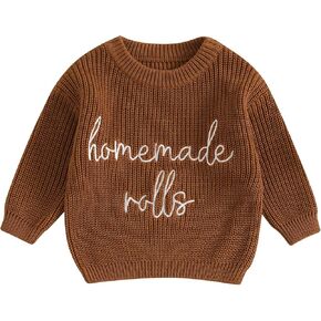 YINGISFITM Thanksgiving Baby Girl Boy Outfit Toddler Thanksgiving Halloween Sweater Knit Sweaters Fall Winter Clothes