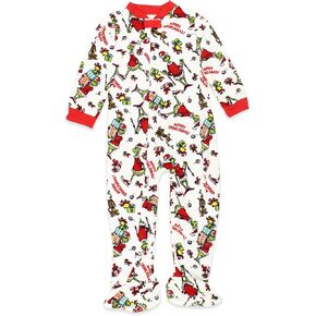 Dr. Seuss The Grinch Santa Baby Toddler Velour Holiday Sleeper