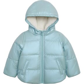 Carter's Baby Girls' Winter Coat Puffer Jacket with Sherpa Lined Hood