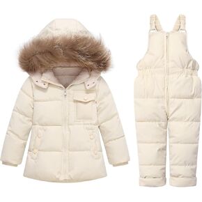 Baby Snowsuit Toddler Jacket Snow Suit Pants Hoodie Winter Coat Ski Bib Clothes