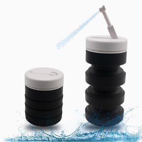 Collapsible Handheld Portable Bidet With Retractable and Angle-Adjustable Nozzle,Hook,300ML,Silicone Peri Bottle For Personal Hygiene Cleaning,Outdoors Camping & Travel,Bidet Sprayer for Women Men 1Pc