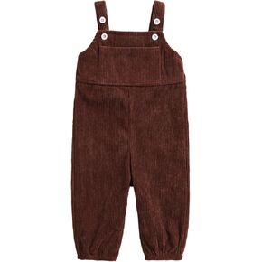 Toddler Baby Boy Girl Winter Clothes Corduroy Overalls Hippie Pants Neutral Fall Photoshoot Outfits