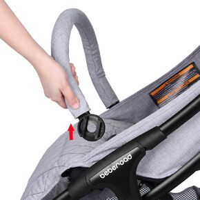 Beberoad Love R2 Stroller Bumper Bar, Gray