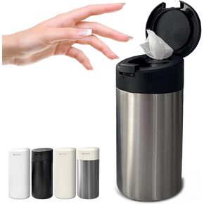 Extra Large Refillable Disinfecting Wet Wipes Dispenser (Navy Blue) | Reusable Durable Wipes Holder for Kitchen Bathroom Office School | Eco-Friendly Wipe Container | Gosnold Home & Garden