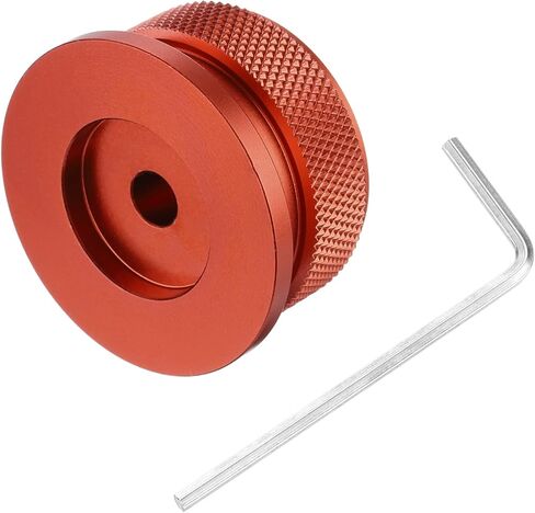 MECCANIXITY Aluminium Potentiometer Knobs 1/4"x1.5", Universal Top Hat Knobs Volume Tone Control Knob with Set Screw for Guitar Bass, Red in Saudi Arabia