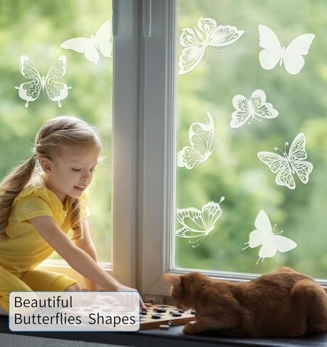 26PCS Leaf Window Bird Decals for Birds Strikes - Anti-Collision Window Clings to Prevent Bird Strikes Static Cling Window Decals in Saudi Arabia