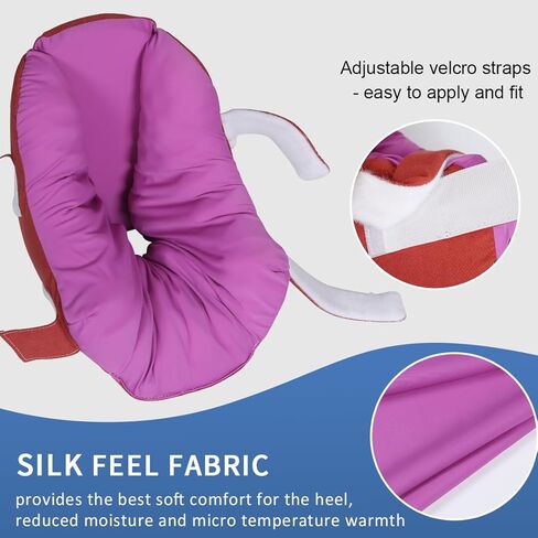 Egg Shell Foam Heel Protector Bed Sore Pillow Cushion for Pressure Sores,Foot Pillow for Bedridden Patients Supplies, Ankle Pillow Heel Protectors for Heel Pain (1 Count-Freshen Lavender) in Kuwait