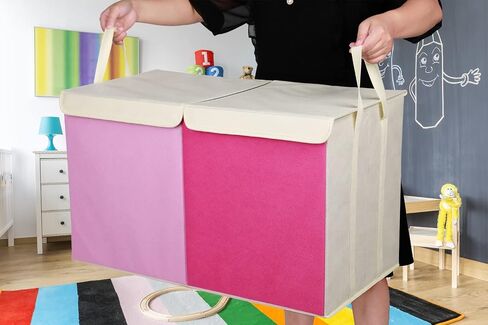 Toy Box Chest, Collapsible Sturdy Storage Bins with Lids, Extra Large Kids Toy Storage Organizer Boxes Bins Baskets for Kids, Boys, Girls, Nursery Room, Playroom, Closet (A-TBX-GRAY-MULTI) in Saudi Arabia