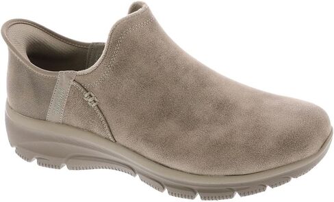 حذاء Skechers للسيدات سهل الاستخدام - ساعة عصرية بدون استخدام اليدين سهل الارتداء للكاحل، أسود، عرض 5.5 in Saudi Arabia