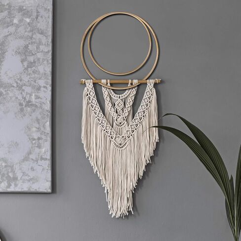 10 Pcs Wooden Rings for Crafts, Wooden Hoops for Crafts, Bamboo Floral Hoop, Craft Dream Catcher Rings, for for DIY Weddding Wreath Dreamcatcher 8" in Saudi Arabia