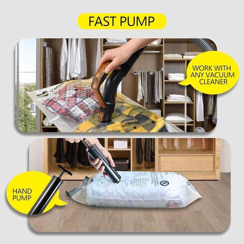 24 Pack Vacuum Storage Bags with Electric Pump, (5 Jumbo, 5 Large, 5 Medium, 5 Small, 4 Roll Up Bags) Space Saver Bag for Clothes, Mattress, Blanket, Duvets, Pillows, Comforters,Travel… in Saudi Arabia
