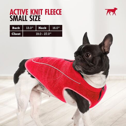 Insulated Fleece Sweater for Dogs | Lightweight Warm Dog Vest | Zipper Port for Harness | Cold Weather Winter Jacket | Rain Snow Repellant Coat | Adjustable for Small Medium Large Male Dogs (Blue/M) in Kuwait