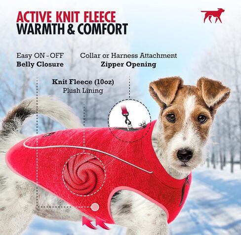 Insulated Fleece Sweater for Dogs | Lightweight Warm Dog Vest | Zipper Port for Harness | Cold Weather Winter Jacket | Rain Snow Repellant Coat | Adjustable for Small Medium Large Male Dogs (Blue/M) in Kuwait