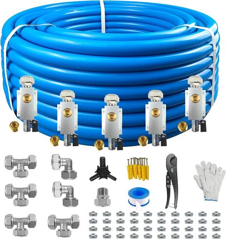 Compressed Air Line Kit, 3/4" x 50' 120’&200'&300' HDPE-Aluminum-HDPE Piping, Air Line Hose, Air Hose Kit with Air Compressor Accessories and Airline Tubing in Saudi Arabia