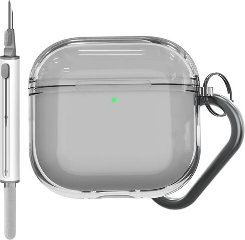 VEIRRW for AirPods Pro 3 Case Clear Cover with Cleaner Kit, Soft Transparent TPU Compatible with AirPods Pro 3rd Generation case 2025(Clear) in Kuwait