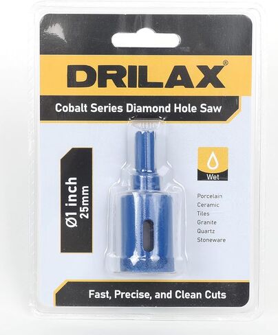 Drilax 4 Inch Diamond Hole Saw Ceramic Porcelain Tile Quartz Granite Countertop Glass Bottle Super Long Life Vacuum Brazed Technology Single Pack Tile Drill Bit 4 inch in Saudi Arabia
