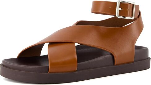 CUSHIONAIRE Women's Emoji Vegan Leather Platform Sandal +Memory Foam, Wide Widths Available in Saudi Arabia