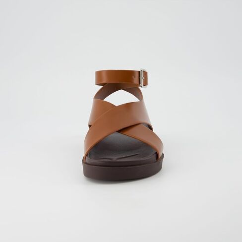 CUSHIONAIRE Women's Emoji Vegan Leather Platform Sandal +Memory Foam, Wide Widths Available in Saudi Arabia