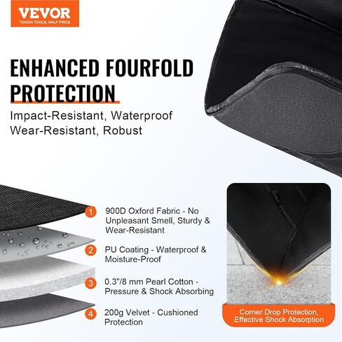 VEVOR CHWYJ002، 29.9 بوصة، حزام آمن للتخزين، مصائد كتف مريحة، حقيبة حمل تلسكوب ماصة للصدمات للأنبوب البصري والحامل ثلاثي القوائم، جيب بوزن موازن، حقيبة ظهر 30 بوصة in Kuwait