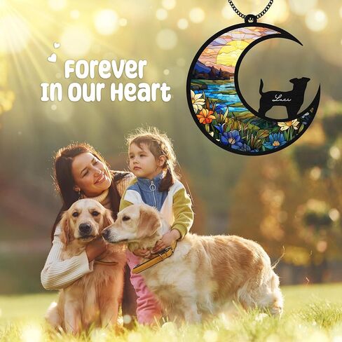 6'' Old English Sheepdogs Dog Memorial Suncatcher & Pet Lover Sign Gift Personalized Dog Name Ornament Window Hanging Pet of Loss Dog Sympathy Gift for Dog Lovers Car Hanging SCD-B11-6-52 in Saudi Arabia